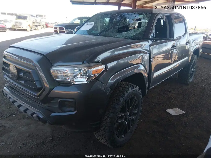 2022 TOYOTA TACOMA VIN 3TYAX5GN1NT037856 — фото 2