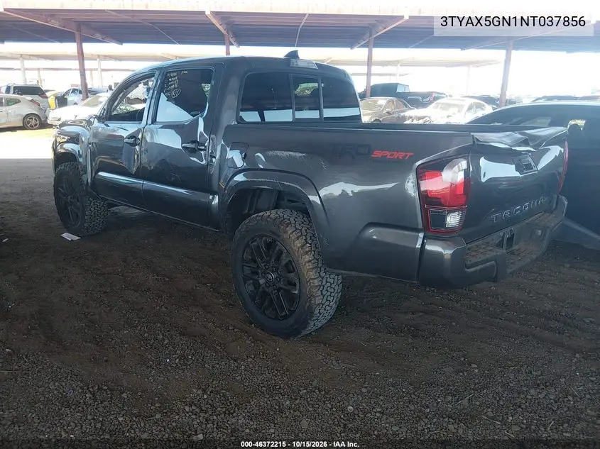 2022 TOYOTA TACOMA VIN 3TYAX5GN1NT037856 — фото 3