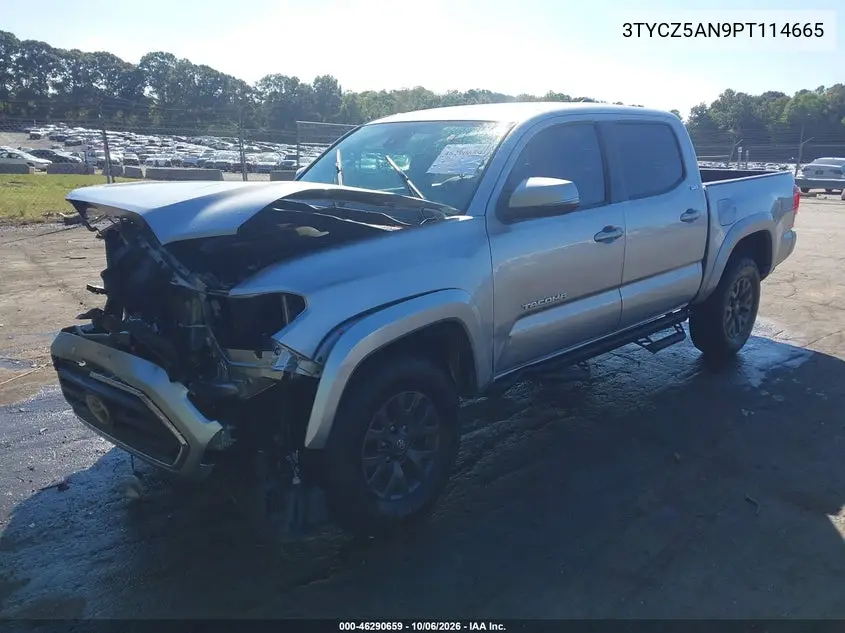 2023 TOYOTA TACOMA VIN 3TYCZ5AN9PT114665 — фото 2