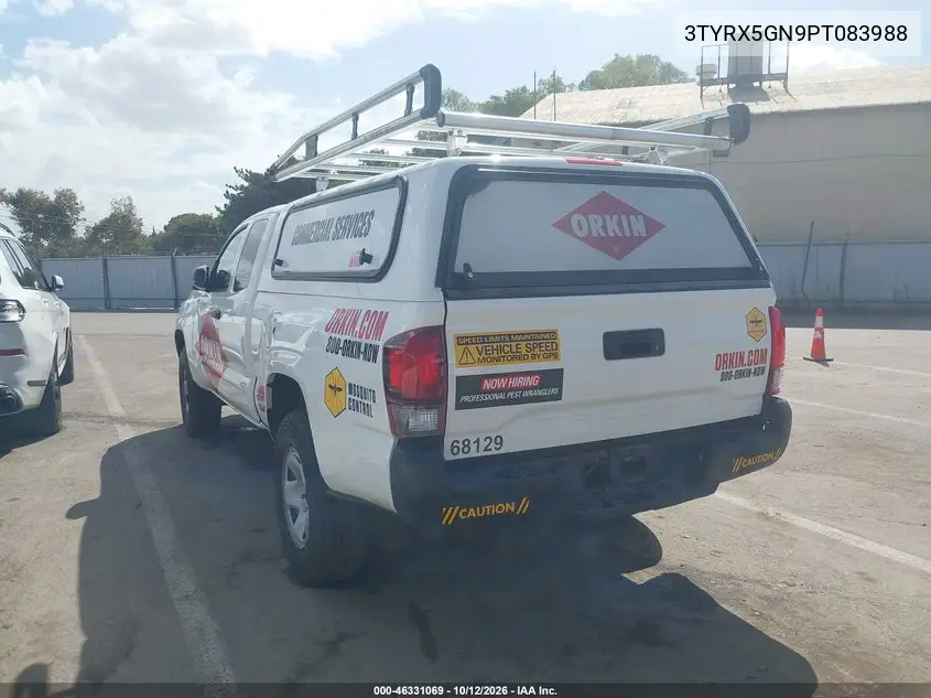 2023 TOYOTA TACOMA VIN 3TYRX5GN9PT083988 — фото 3