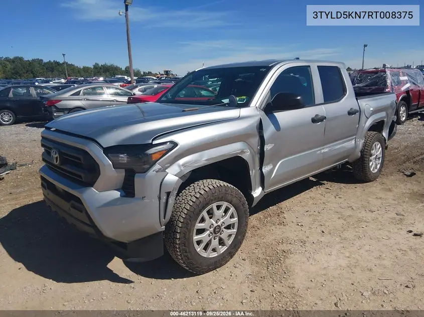 2024 TOYOTA TACOMA VIN 3TYLD5KN7RT008375 — фото 2