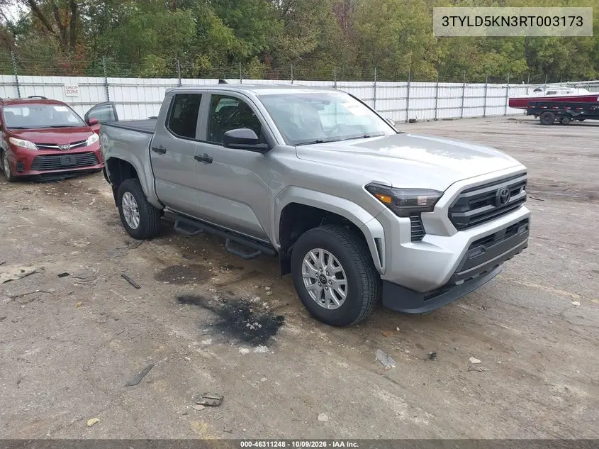 TOYOTA TACOMA 2024, VIN 3TYLD5KN3RT003173
