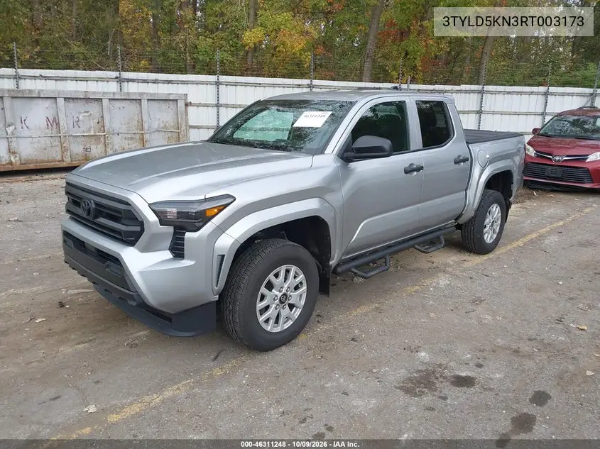 2024 TOYOTA TACOMA VIN 3TYLD5KN3RT003173 — фото 2