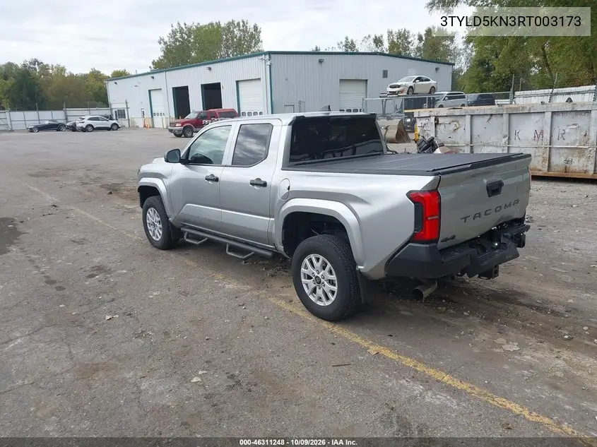 2024 TOYOTA TACOMA VIN 3TYLD5KN3RT003173 — фото 3