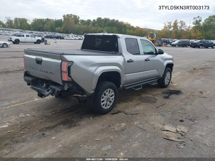 2024 TOYOTA TACOMA VIN 3TYLD5KN3RT003173 — фото 4