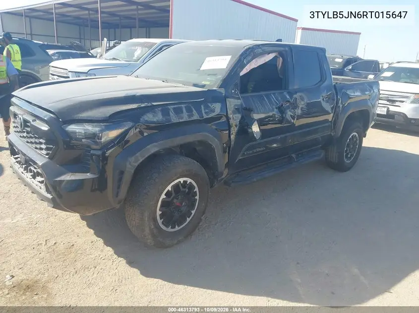 2024 TOYOTA TACOMA VIN 3TYLB5JN6RT015647 — фото 2