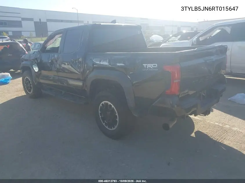 2024 TOYOTA TACOMA VIN 3TYLB5JN6RT015647 — фото 3