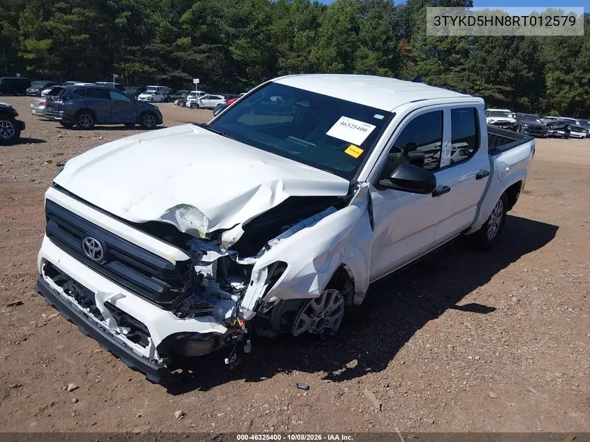 2024 TOYOTA TACOMA VIN 3TYKD5HN8RT012579 — фото 2