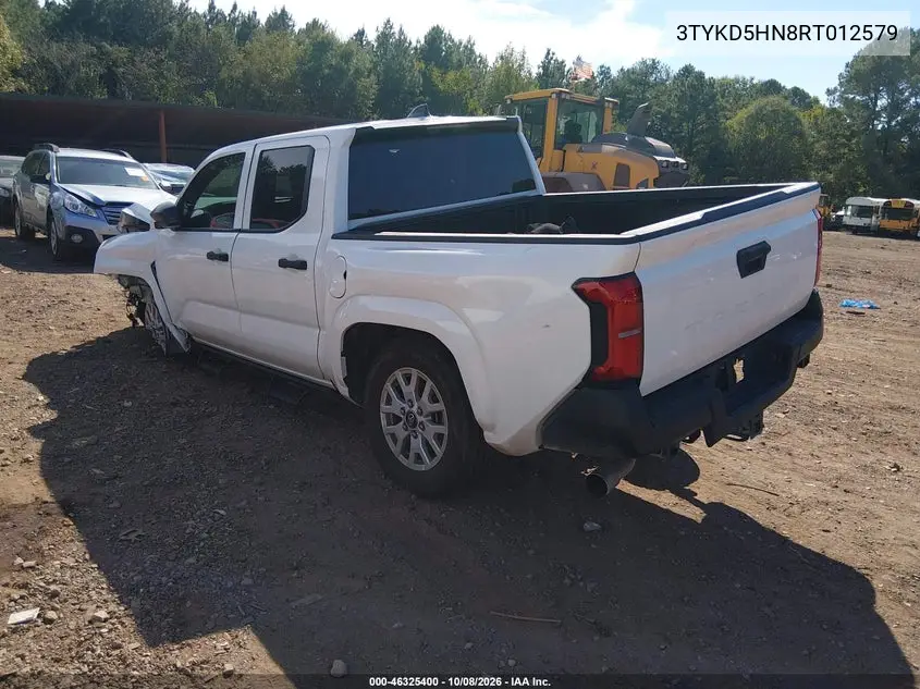 2024 TOYOTA TACOMA VIN 3TYKD5HN8RT012579 — фото 3