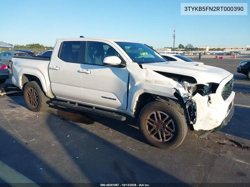 TOYOTA TACOMA 2024, VIN 3TYKB5FN2RT000390