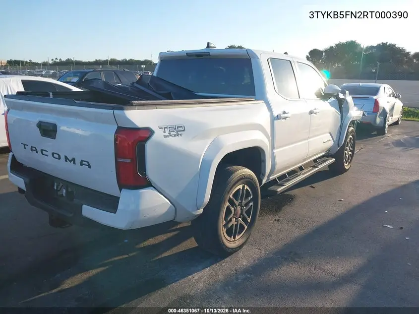 2024 TOYOTA TACOMA VIN 3TYKB5FN2RT000390 — фото 4