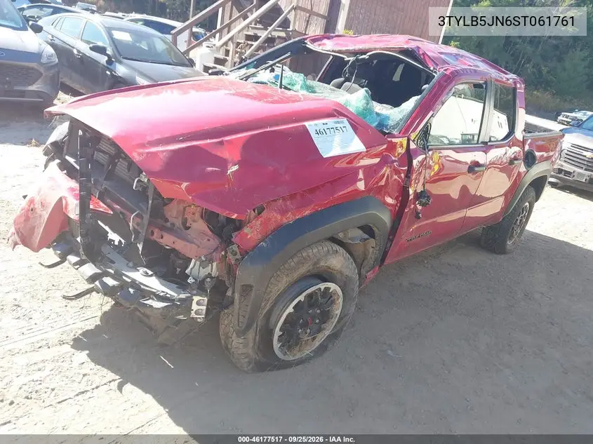2025 TOYOTA TACOMA VIN 3TYLB5JN6ST061761 — фото 2