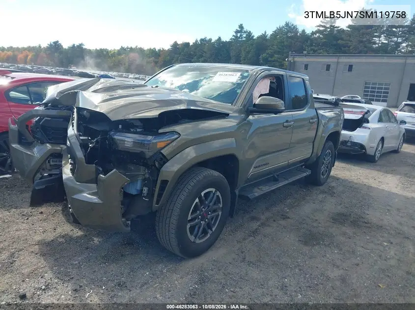 2025 TOYOTA TACOMA VIN 3TMLB5JN7SM119758 — фото 2