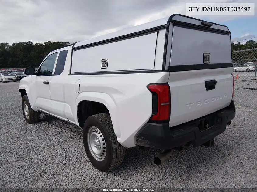 2025 TOYOTA TACOMA VIN 3TYJDAHN0ST038492 — фото 3