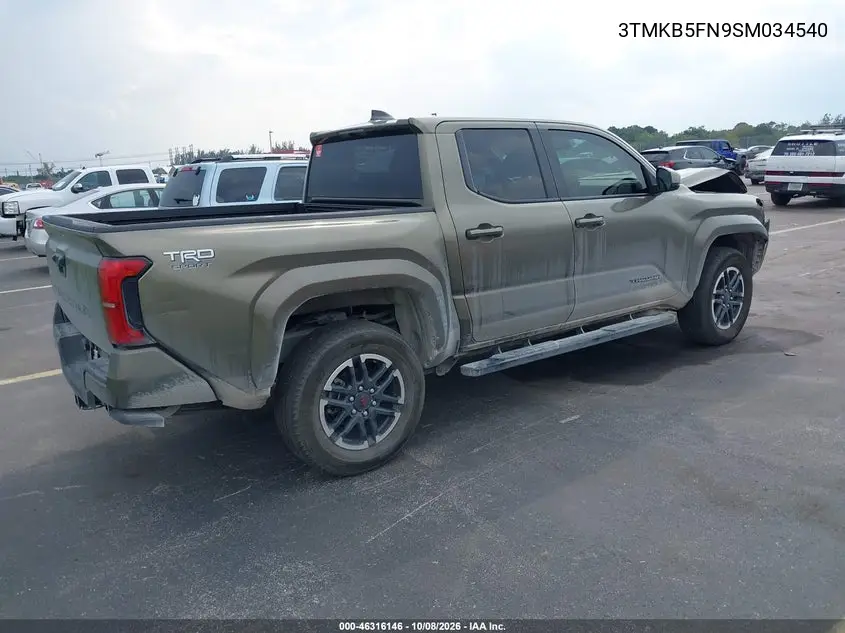 2025 TOYOTA TACOMA VIN 3TMKB5FN9SM034540 — фото 4