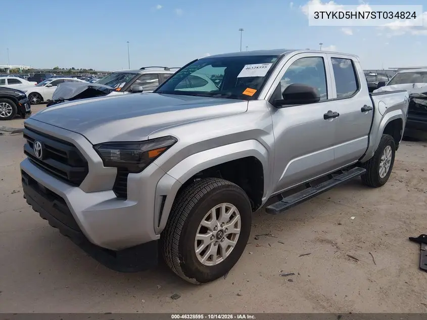 2025 TOYOTA TACOMA VIN 3TYKD5HN7ST034824 — фото 2