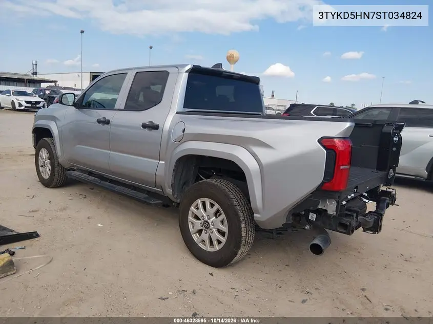 2025 TOYOTA TACOMA VIN 3TYKD5HN7ST034824 — фото 3