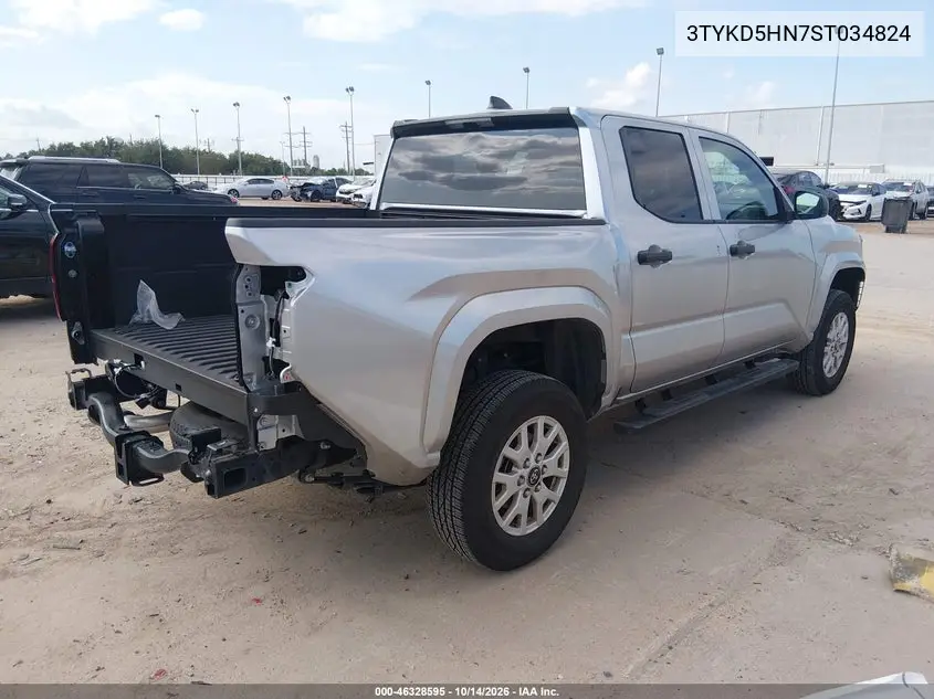 2025 TOYOTA TACOMA VIN 3TYKD5HN7ST034824 — фото 4