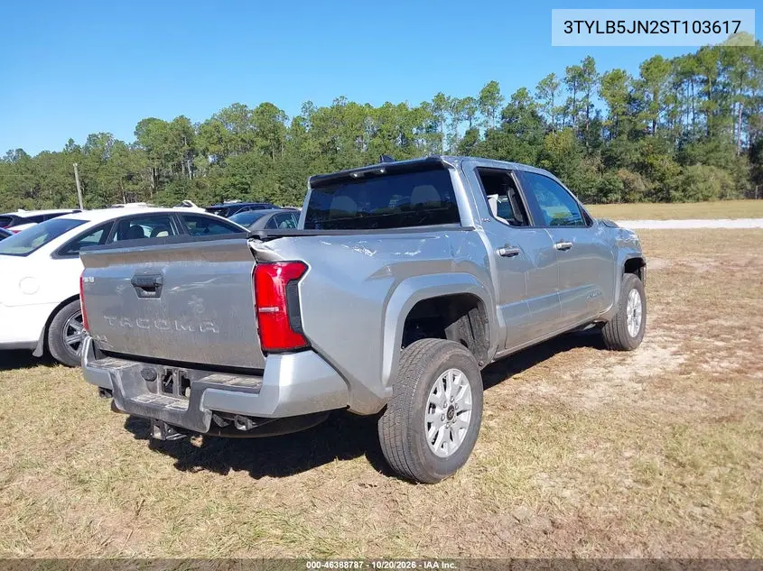 2025 TOYOTA TACOMA VIN 3TYLB5JN2ST103617 — фото 4