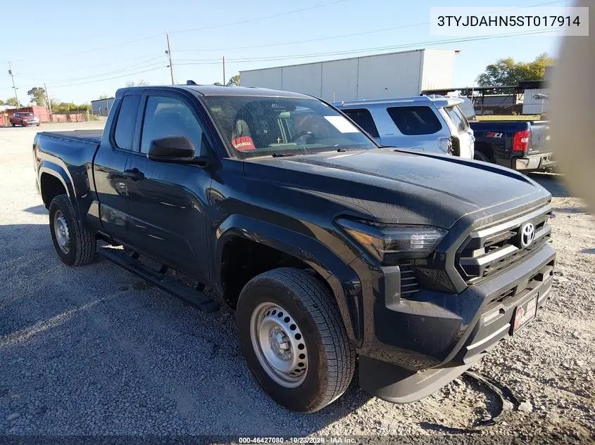 TOYOTA TACOMA 2025, VIN 3TYJDAHN5ST017914