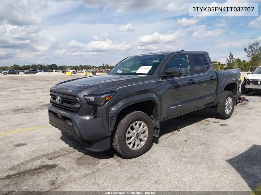 2026 TOYOTA TACOMA VIN 3TYKB5FN4TT037707 — фото 2