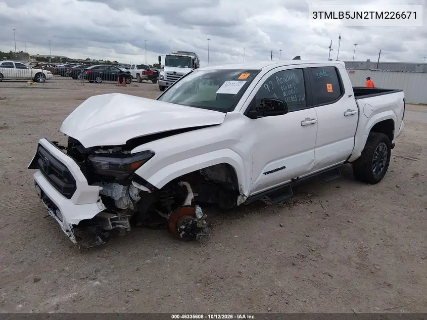 2026 TOYOTA TACOMA VIN 3TMLB5JN2TM226671 — фото 2