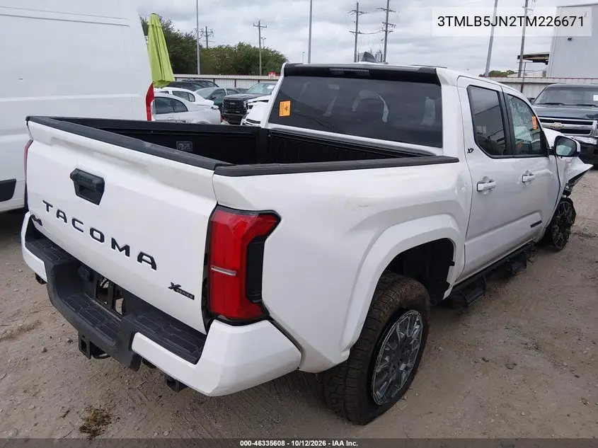2026 TOYOTA TACOMA VIN 3TMLB5JN2TM226671 — фото 4