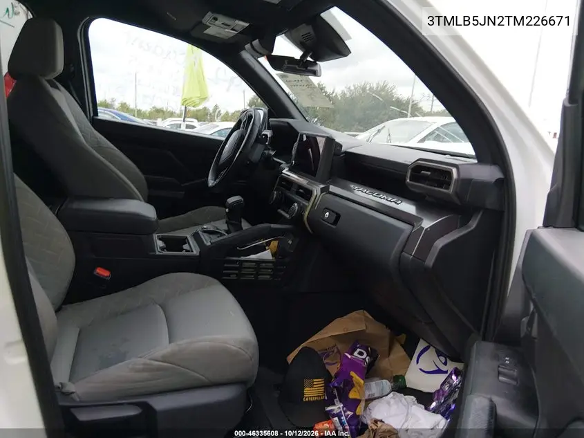 2026 TOYOTA TACOMA VIN 3TMLB5JN2TM226671 — фото 5