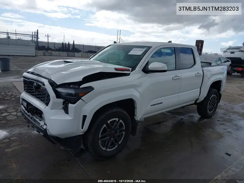 2026 TOYOTA TACOMA VIN 3TMLB5JN1TM283203 — фото 2