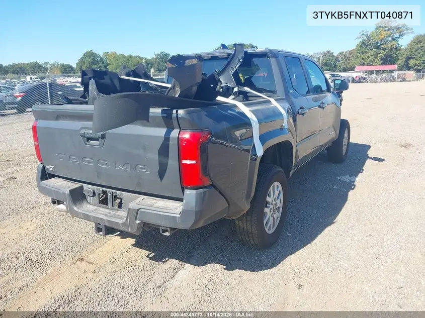 2026 TOYOTA TACOMA VIN 3TYKB5FNXTT040871 — фото 4