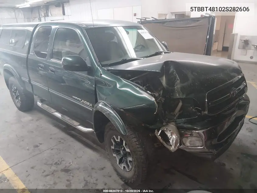 TOYOTA TUNDRA 2002, VIN 5TBBT48102S282606