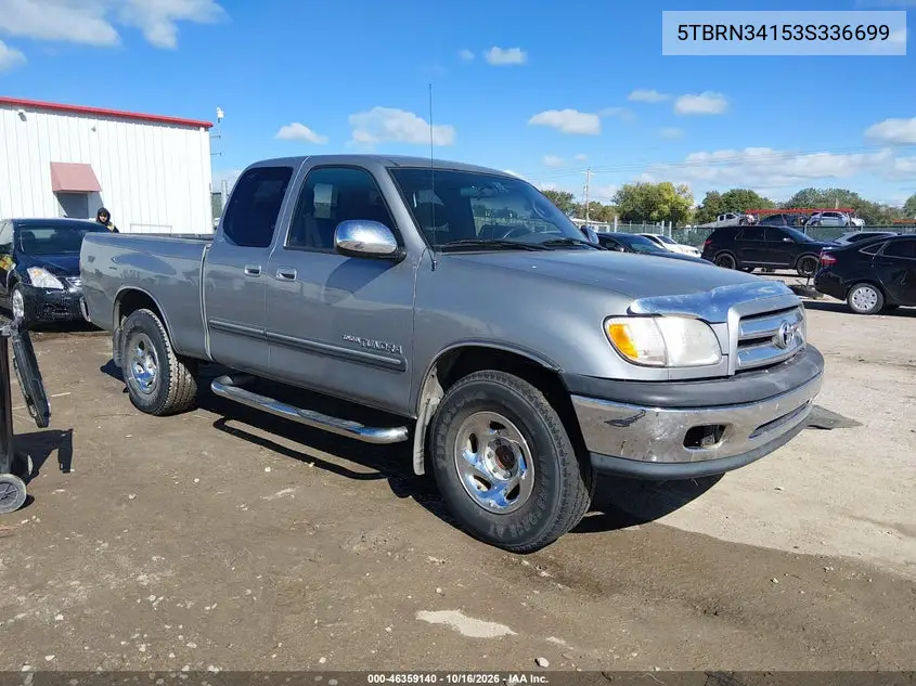 TOYOTA TUNDRA 2003, VIN 5TBRN34153S336699