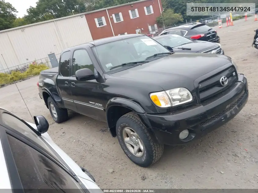 TOYOTA TUNDRA 2004, VIN 5TBBT48134S447924