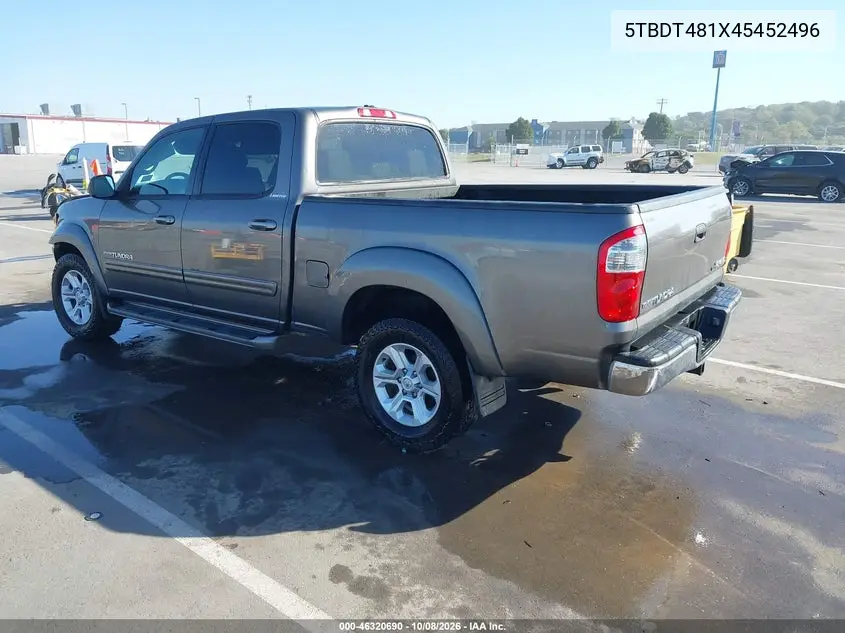 2004 TOYOTA TUNDRA VIN 5TBDT481X45452496 — фото 3