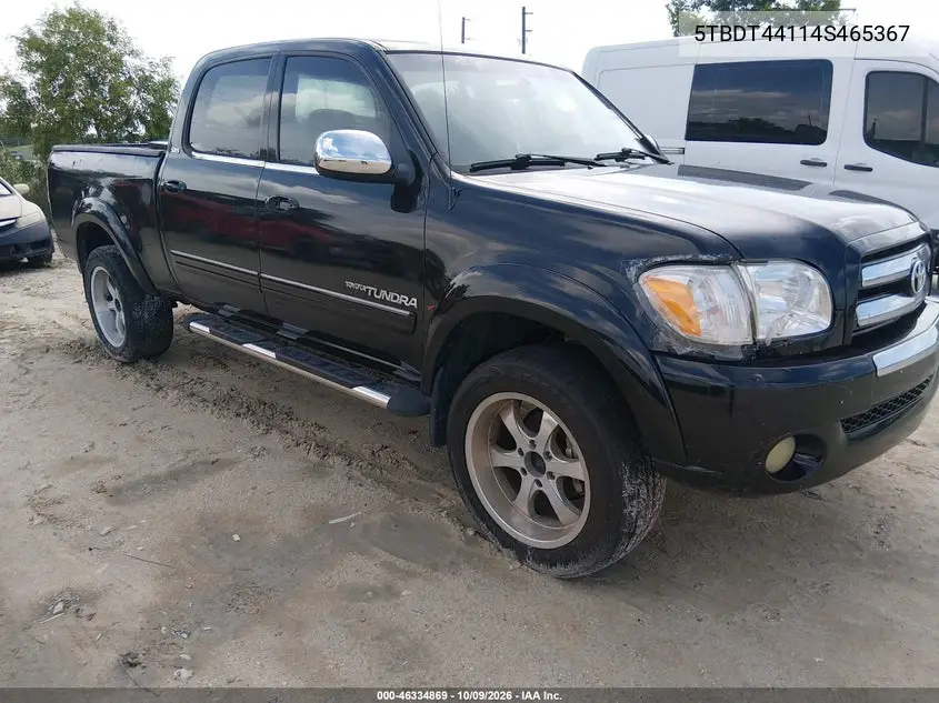 TOYOTA TUNDRA 2004, VIN 5TBDT44114S465367