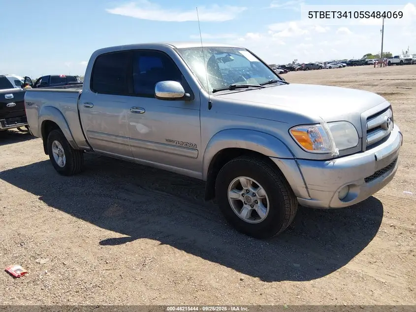 TOYOTA TUNDRA 2005, VIN 5TBET34105S484069