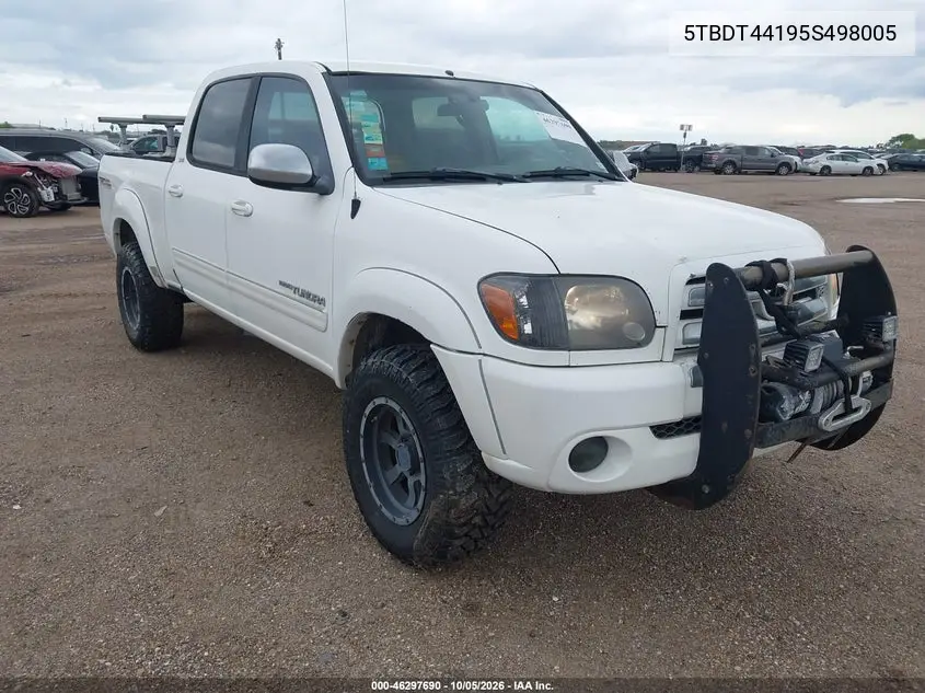 TOYOTA TUNDRA 2005, VIN 5TBDT44195S498005
