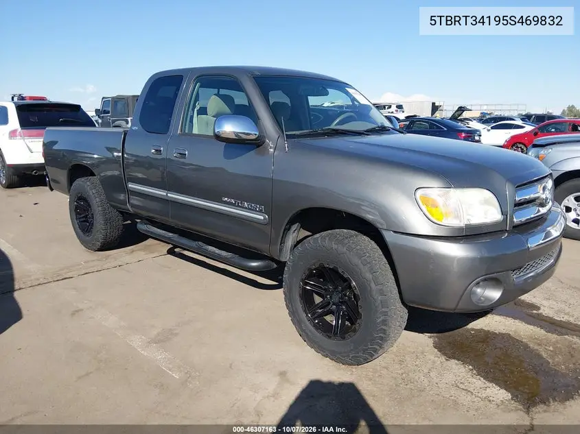 TOYOTA TUNDRA 2005, VIN 5TBRT34195S469832