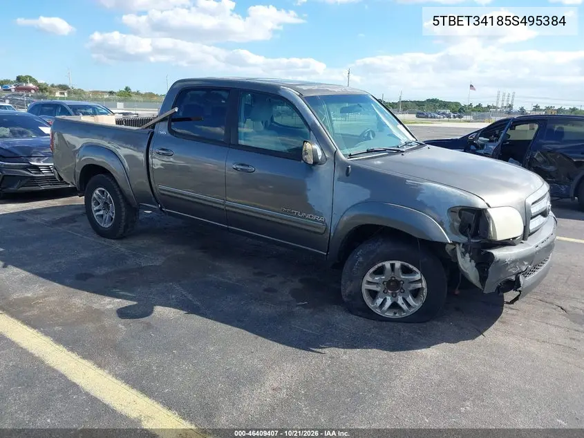 TOYOTA TUNDRA 2005, VIN 5TBET34185S495384
