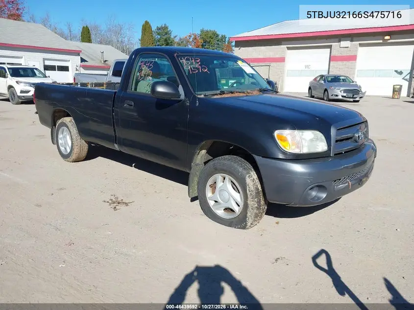 TOYOTA TUNDRA 2006, VIN 5TBJU32166S475716