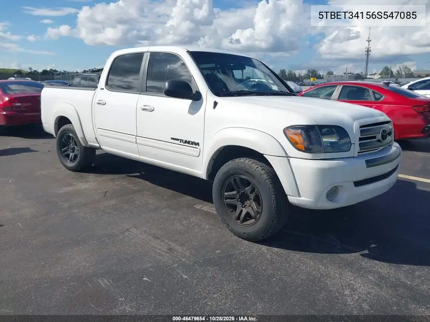 TOYOTA TUNDRA 2006, VIN 5TBET34156S547085