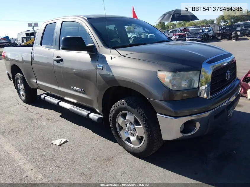 TOYOTA TUNDRA 2007, VIN 5TBBT54137S454386