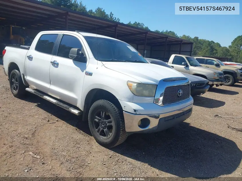 TOYOTA TUNDRA 2007, VIN 5TBEV54157S467924