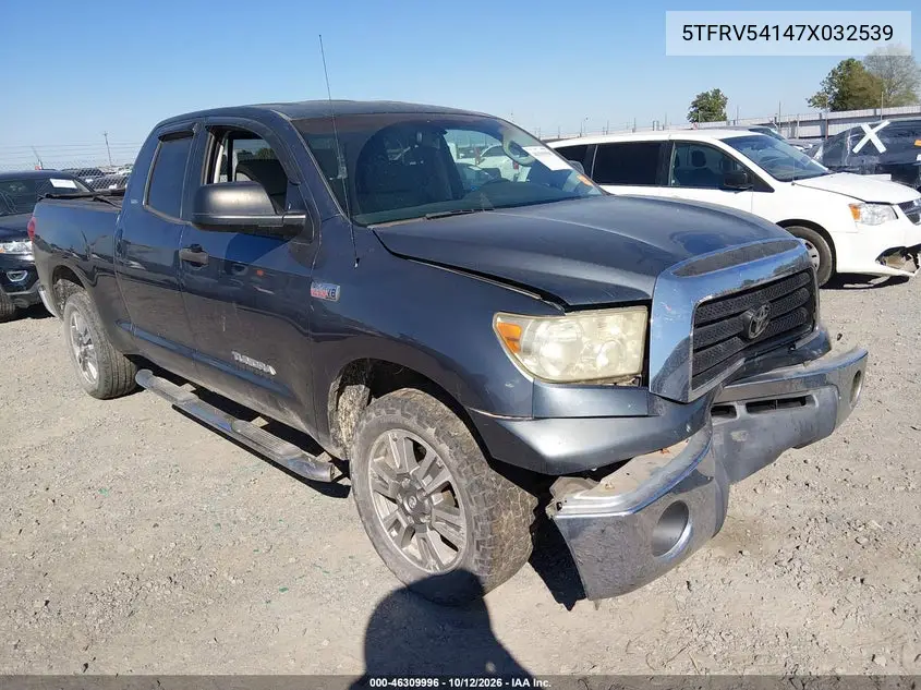 TOYOTA TUNDRA 2007, VIN 5TFRV54147X032539