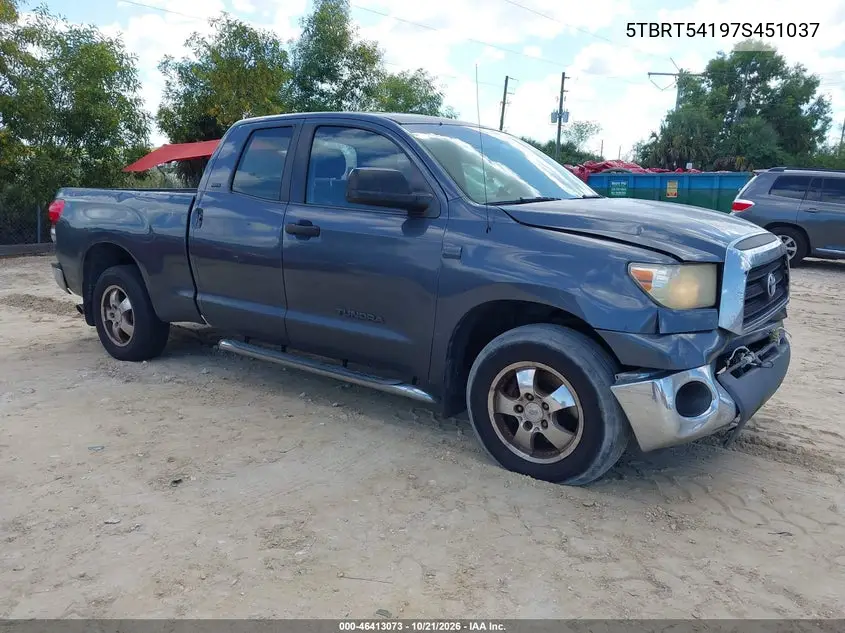 TOYOTA TUNDRA 2007, VIN 5TBRT54197S451037