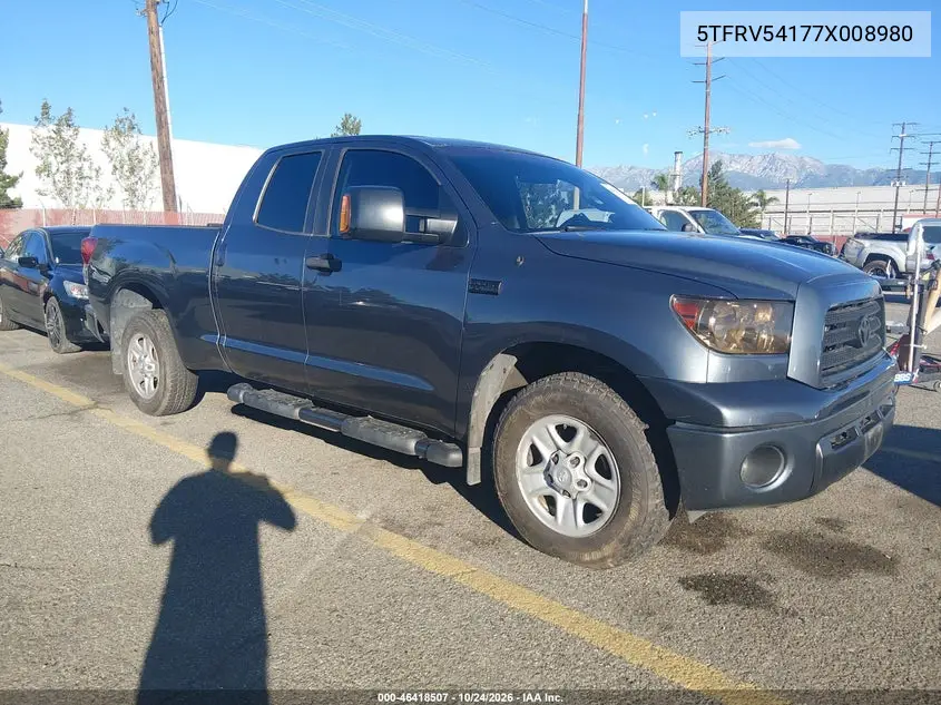 TOYOTA TUNDRA 2007, VIN 5TFRV54177X008980
