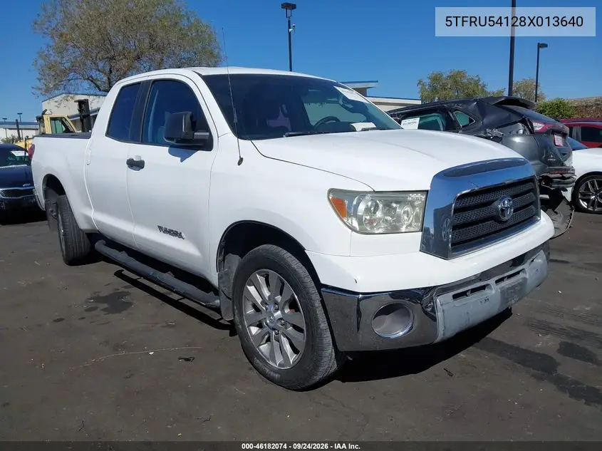 TOYOTA TUNDRA 2008, VIN 5TFRU54128X013640