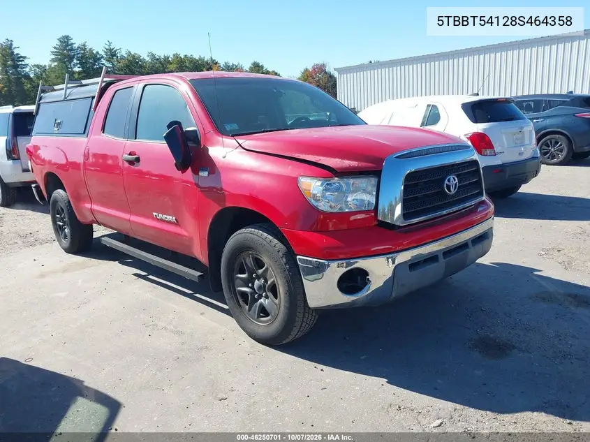 TOYOTA TUNDRA 2008, VIN 5TBBT54128S464358