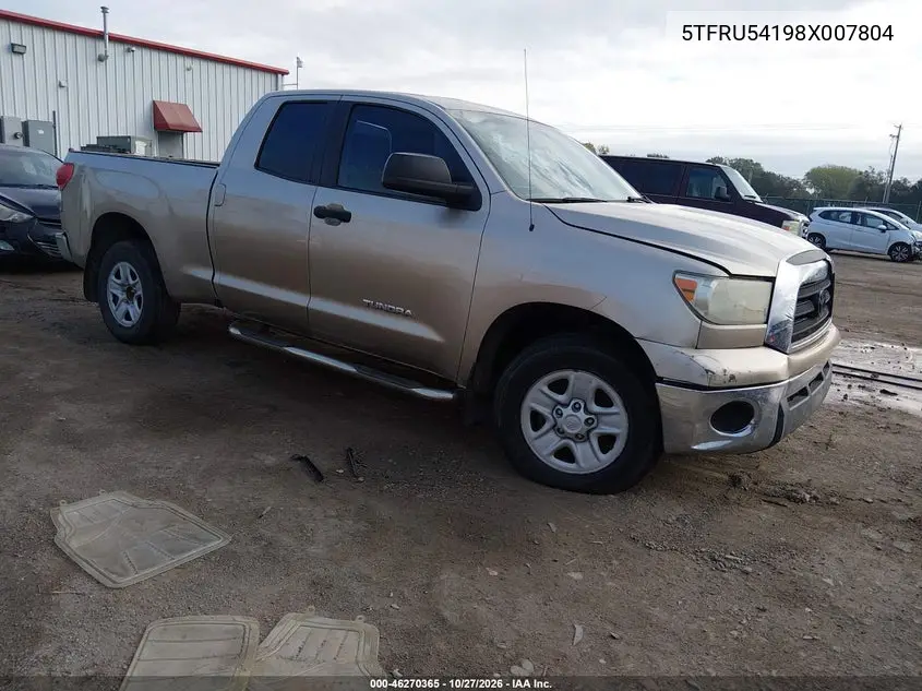 TOYOTA TUNDRA 2008, VIN 5TFRU54198X007804