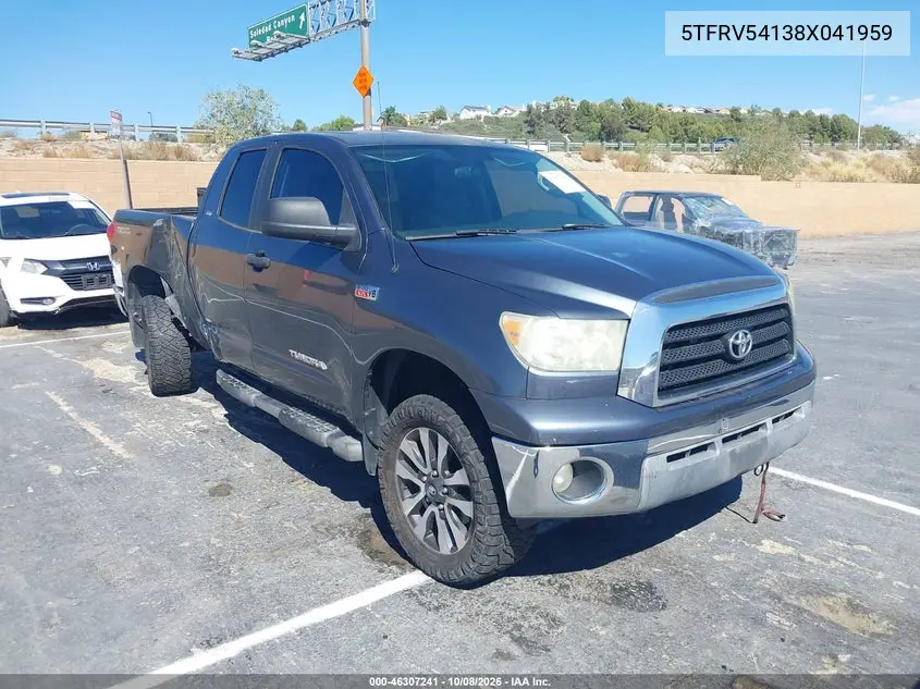 TOYOTA TUNDRA 2008, VIN 5TFRV54138X041959